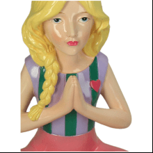 Ваза "Yoga Lady", разноцветный