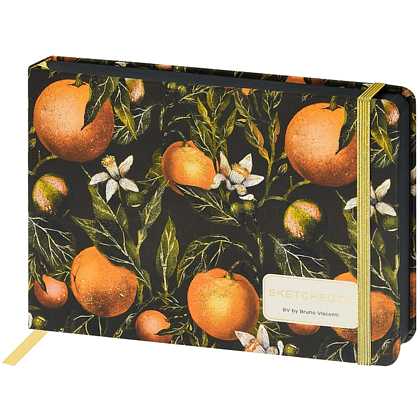 Скетчбук "Flora. Paradise. Oranges", 14.6х21.3 см, 100 г/м2, 100 листов, разноцветный