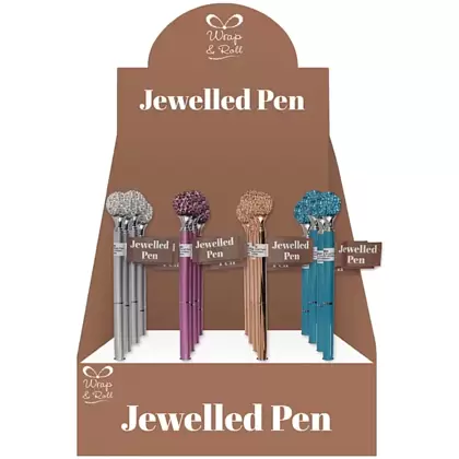 Ручка шариковая "Jewellery assortment", разноцветный, стерж. черный