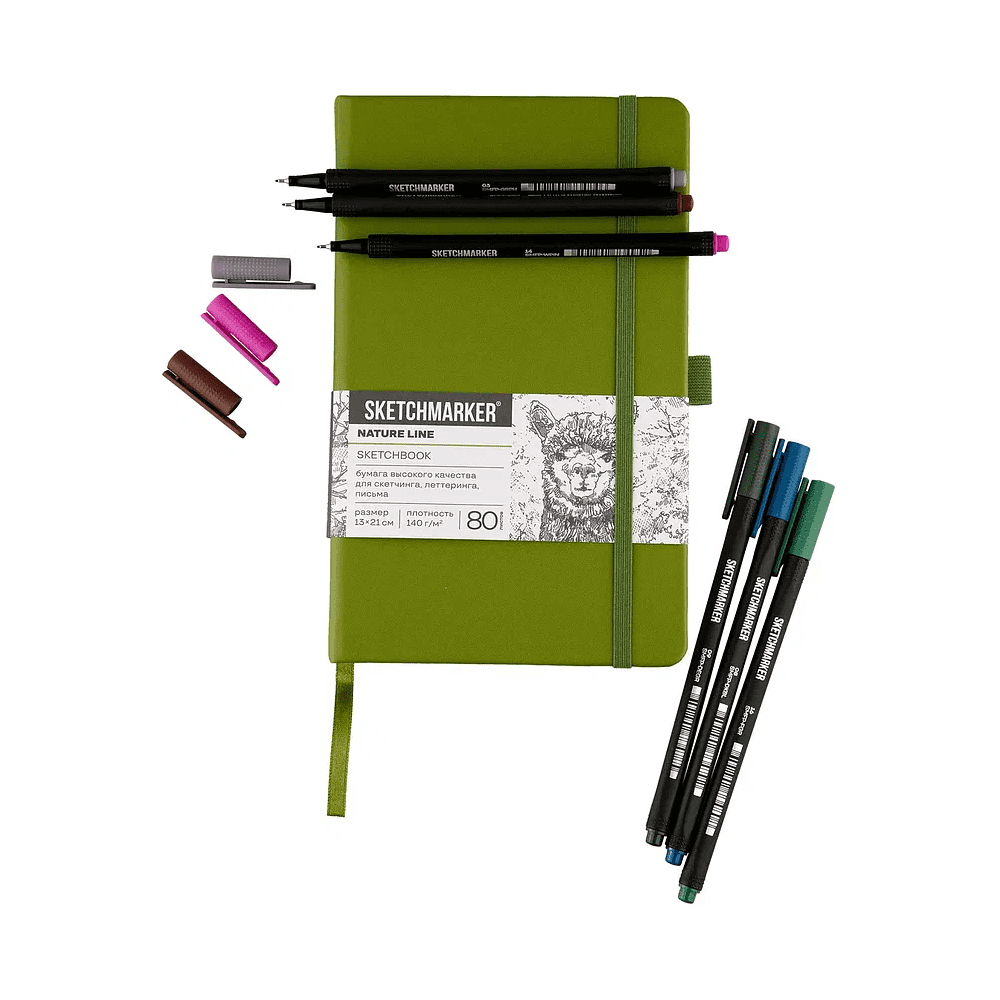 Ручка капиллярная "Sketchmarker Artist fine pen Intense", 6 шт. - 5