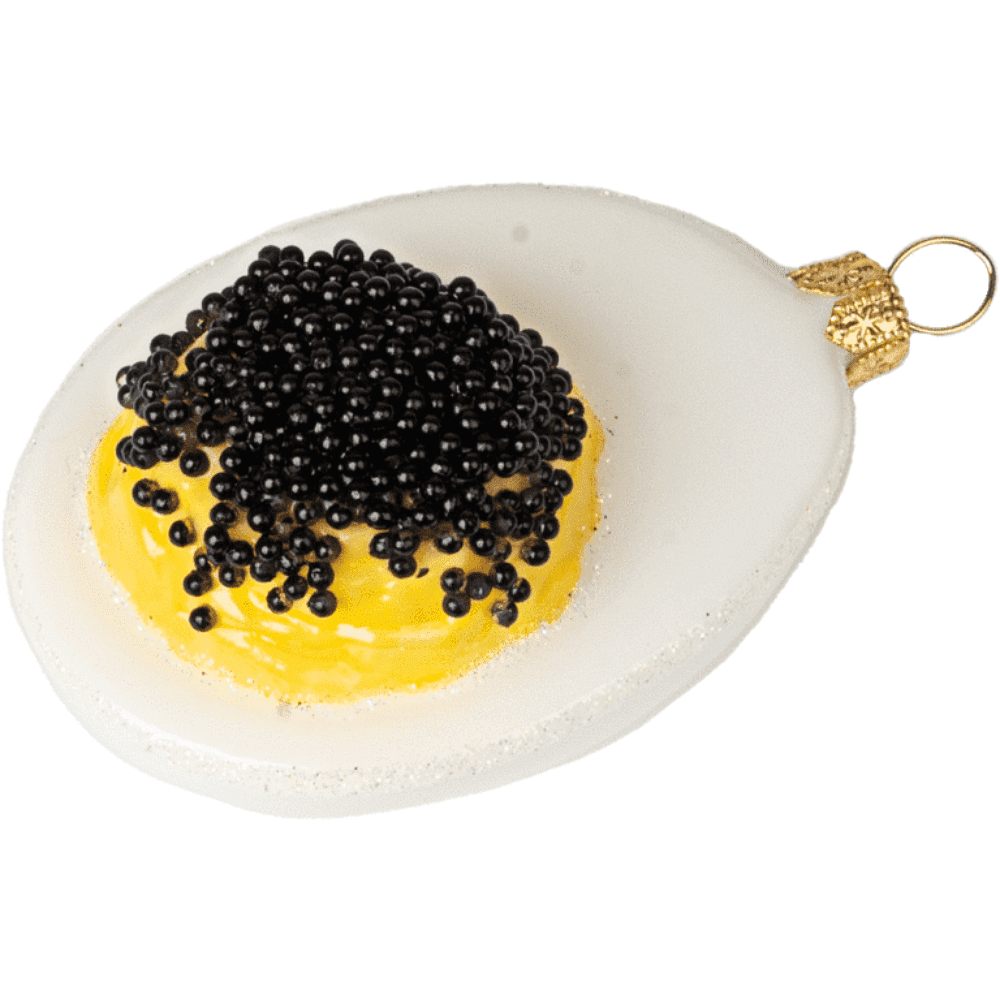 Украшение елочное "Deviled Egg with Caviar", ассорти