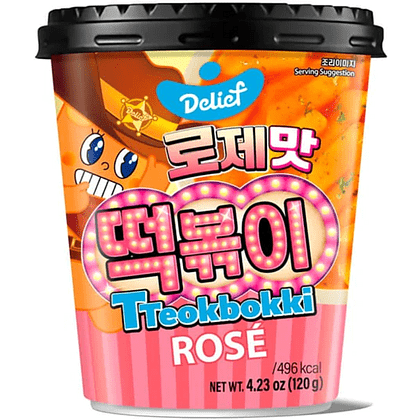 Токпокки "DELIEF. Tteokbokki Rose", с соусом Розé, 120 гр
