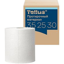 Протирочный материал нетканый Tellus c центральной вытяжкой повышенной прочности, 1 слой, 106,4 м, WM1/WM3