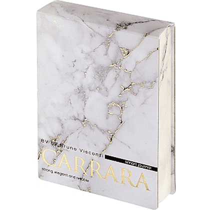 Блокнот "Carrarra", A6, 250 листов, нелинейный, склейка сверху, белый