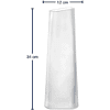 Ваза стеклянная "Turno", 34 см, матовый белый - 2