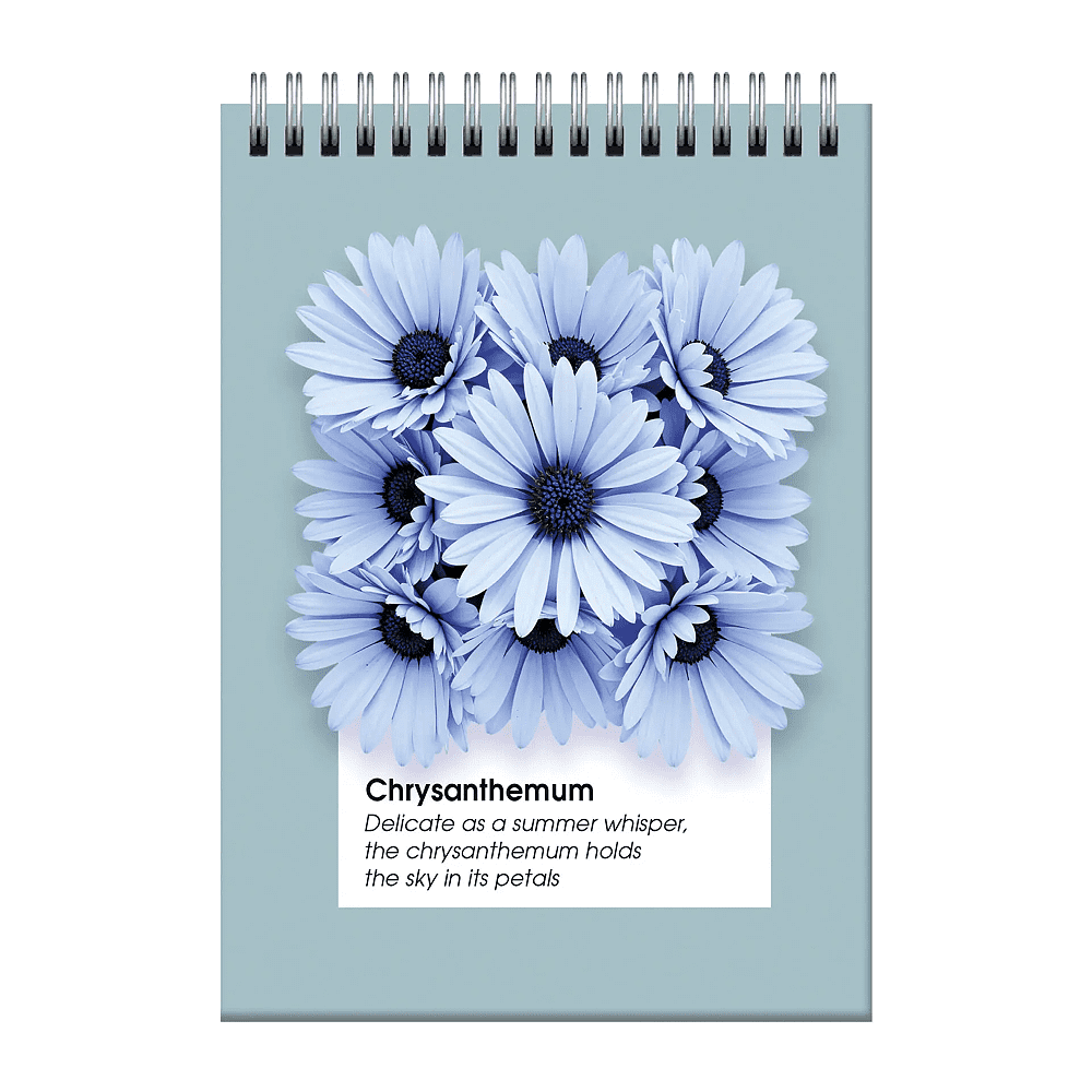 Блокнот "Гербарий.2", A6, 60 листов, клетка, голубой