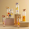 Бутылка для воды "Sand Flower", стекло, 750 мл, прозрачный, желтый - 4
