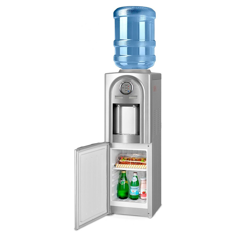 Кулер для воды Ecotronic V21-LCE со шкафчиком, охлаждение, нагрев, серебристый