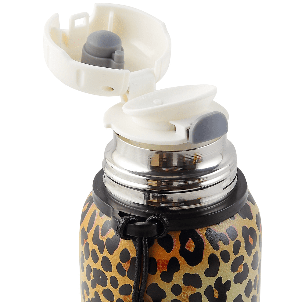 Термос "Леопард", 600 мл, желтый, черный - 3