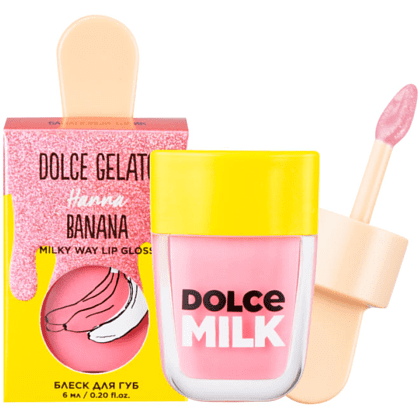Блеск для губ DOLCE MILK GELATO "Ханна Банана", 6 мл