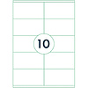 Самоклеящиеся этикетки универсальные "Rillprint", 105x57 мм, 100 листов, 10 шт, белый - 2