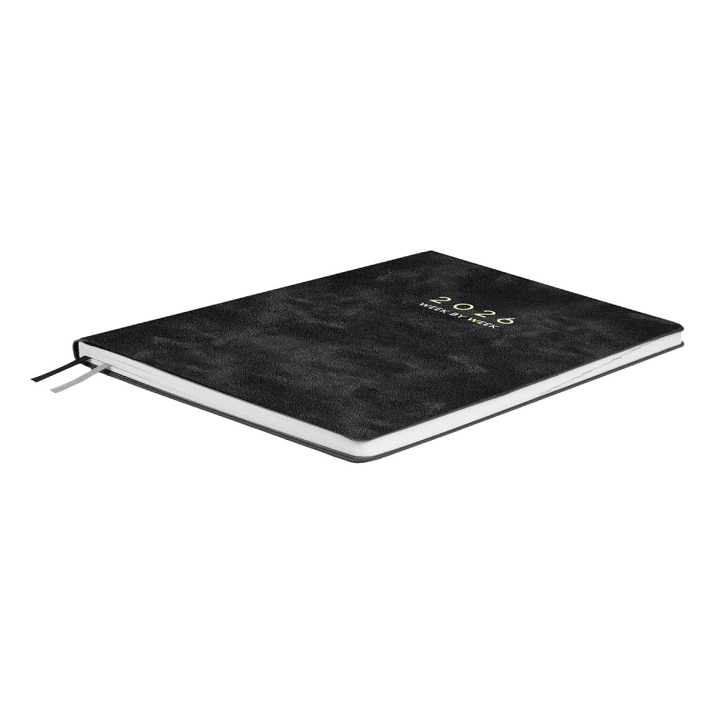 Еженедельник датированный "Тиволи Делавэ черный", А4, 160 страниц, черный, 2026 - 3