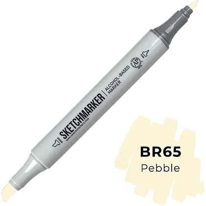 Маркер перманентный двусторонний "Sketchmarker", BR65 коричневая галька