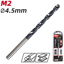 Сверло по металлу Deli RS EDH-MHZ045-E4, 4.5 мм, DIN 338, HSS-TiN