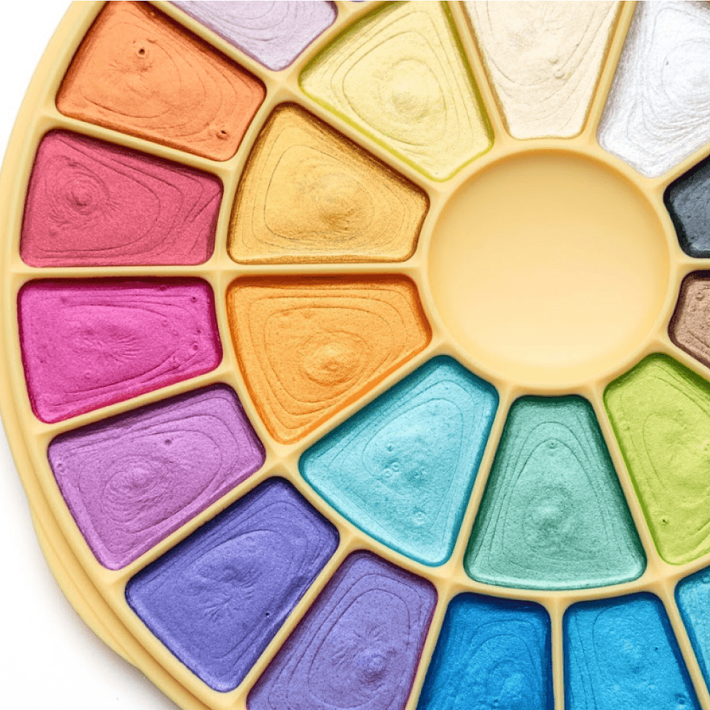 Краски акварельные металлик "Himi", набор, 24 цвета - 9