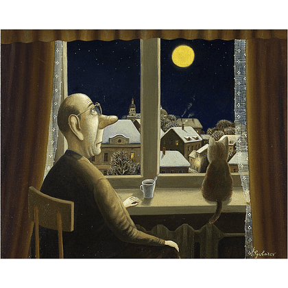 Картина по номерам "Не спится. Валентин Губарев", 40x50 см