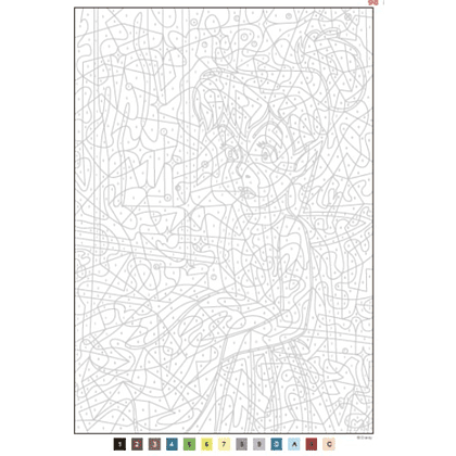 Раскраска по номерам на французском языке "Coloriages mystères Disney - Les Grands classiques. Tome 9" - 5