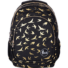 Рюкзак молодежный "Hash golden birds", чёрный