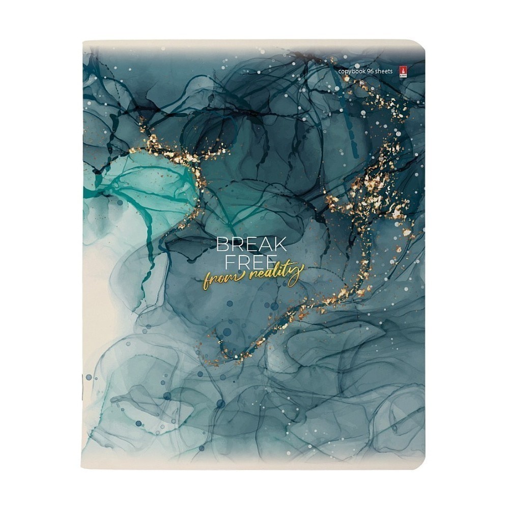 Тетрадь "Мрамор", А5, 96 листов, клетка, ассорти - 2