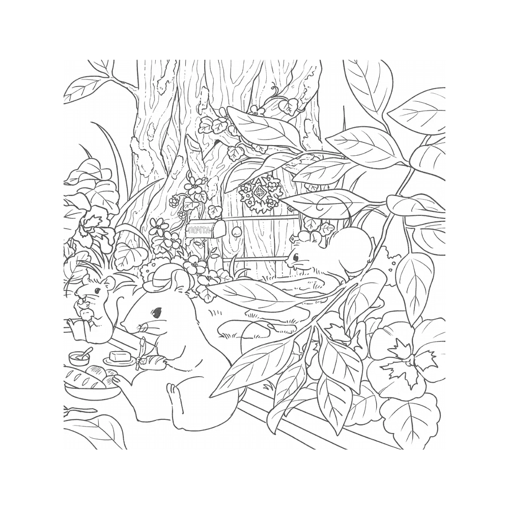 Раскраска "Увлекательные истории лесных зверят. Раскрашиваем приключения очаровательных пушистиков", Нацуки - 5