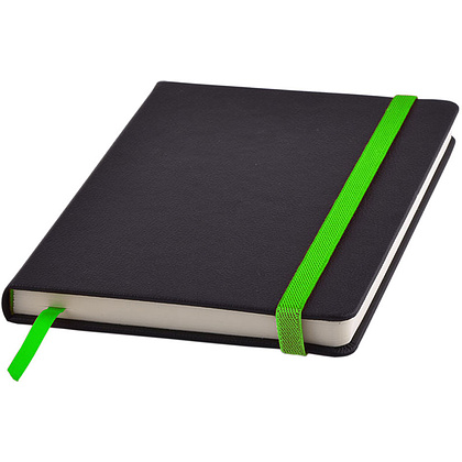 Ежедневник недатированный "Ray", A5, 272 страницы, черный, зеленый