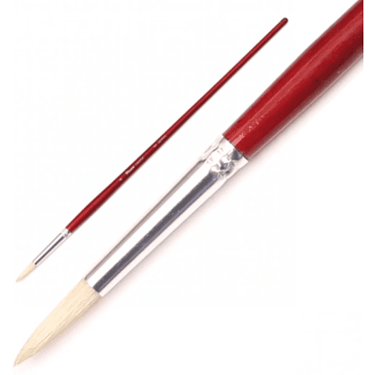 Кисть для рисования "Pinax CREATIVE", щетина, круглая, длинная ручка, №1