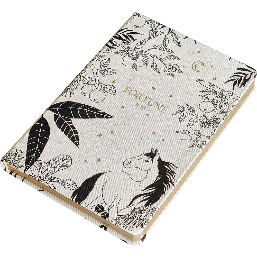 Ежедневник датированный "Fortune" на 2026 год, А5, белый - 2