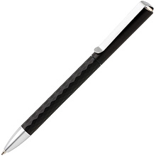 Ручка шариковая автоматическая Xindao "X3.1", 1.0 мм, черный, серебристый, стерж. синий