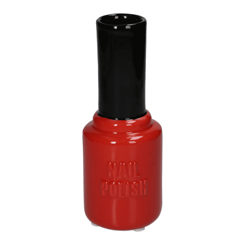 Ваза "Nail Polish", керамическая, красный, черный