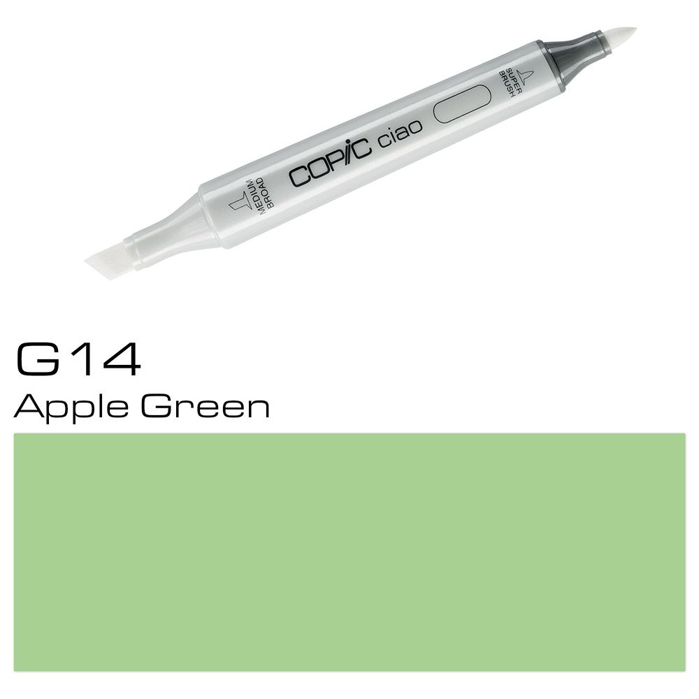 Маркер перманентный "Copic ciao", G-14 яблочный зеленый