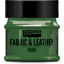 Краска для текстиля "Pentart Fabric & Leather paint", 50 мл, зеленый