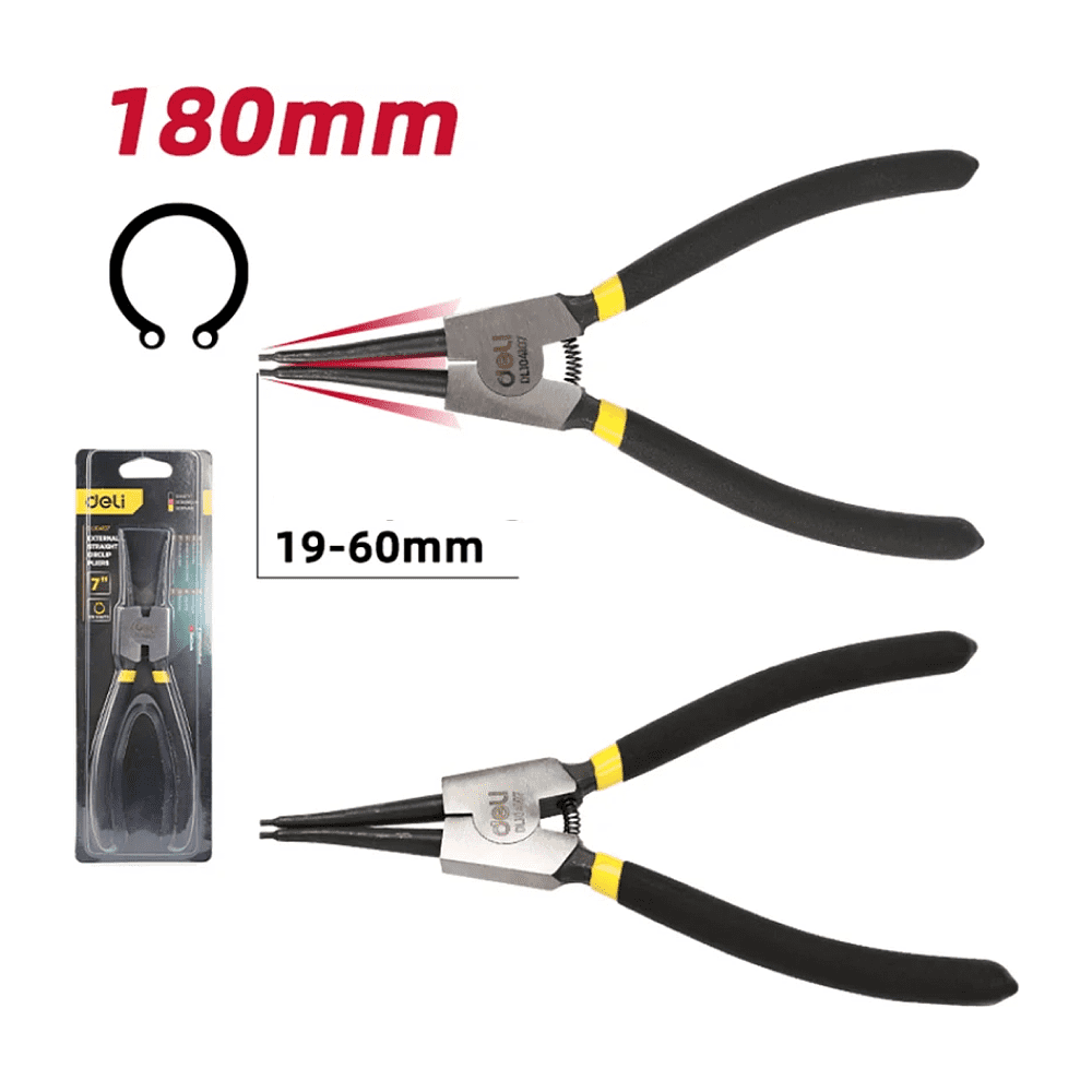 Съемник стопорных колец Deli YS EDL104107, прямой, 180 мм - 2