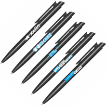 Набор ручек шариковых автоматических "На chill'е", 1.0 мм, черный, стерж. синий, 5 шт