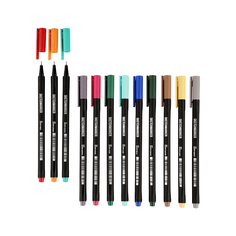 Ручка капиллярная "Sketchmarker Artist fine pen Studio", 24 шт - 2