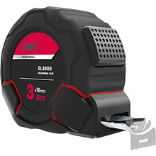 Рулетка "Deli 3800", 3 м, черный