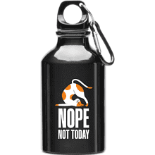 Алюминиевая бутылка "Nope not today", черный