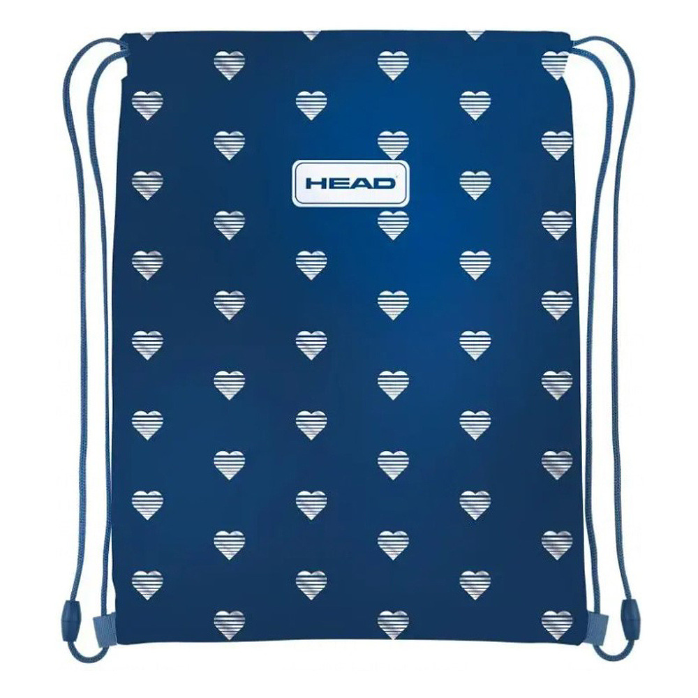 Мешок для обуви "Splash hearts", 33x44 см, темно-синий