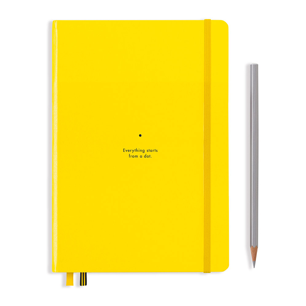 Блокнот "Leuchtturm1917. Bauhaus Edition", А5, 125 листов, точка, лимонный - 2
