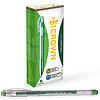 Ручка гелевая "Hi-Jell", 0,5 мм, прозрачный, стерж. зеленый - 5
