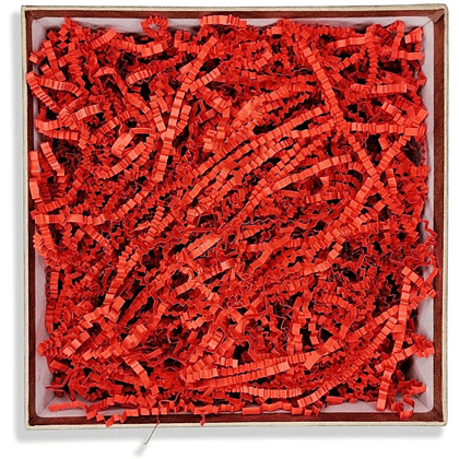 Наполнитель бумажный, гофрированный, 3 мм, 50 г, красный