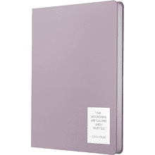 Ежедневник недатированный "Nuances. Эустома", A5, 152 листа, фиолетовый