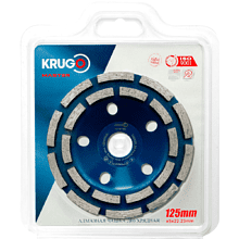 Чашка алмазная по бетону Krugo Master, 125x22.23 мм, двухрядная