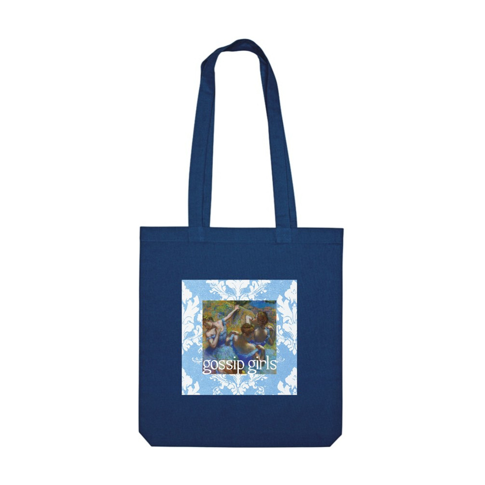 Сумка из плотного хлопка «Gossip girls», 220 г/м2, индиго