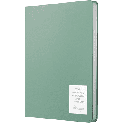 Ежедневник недатированный "Nuances. Эвкалипт", A5, 152 листа, зеленый