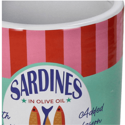 Кашпо "Sardines", фаянс, разноцветный - 2