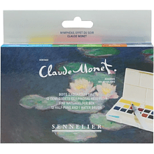 Набор красок акварельных "Sennelier. Claude Monet - Water Lilies.Evening Effect", 12 цветов, полукюветы