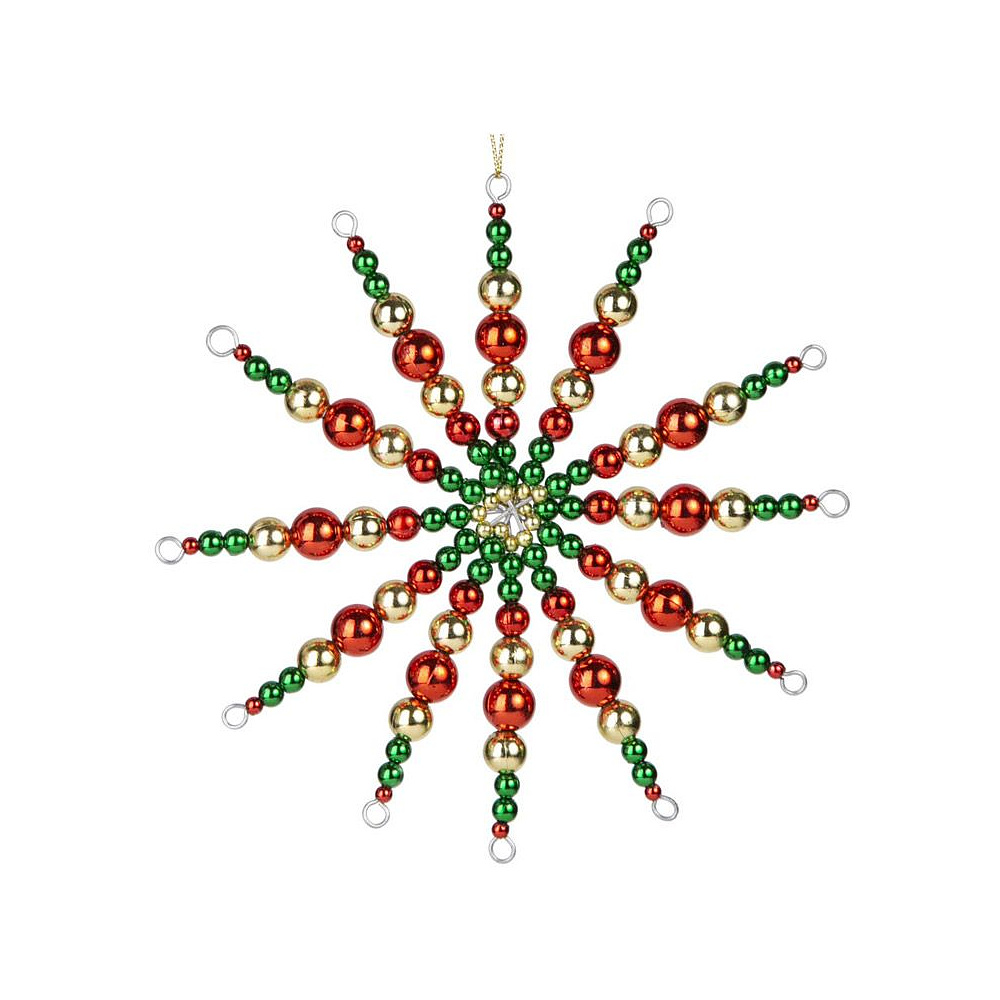 Украшение новогоднее "Снежинка яркая", разноцветный