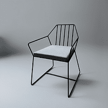 Кресло ALLERD MILORD, ткань, серебристый