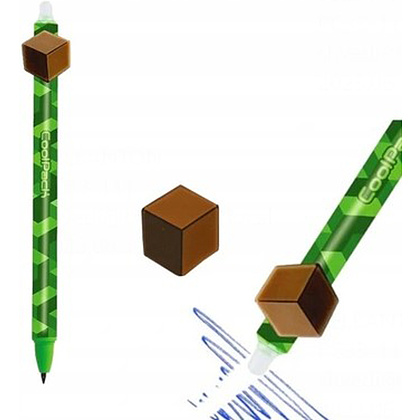 Ручка гелевая автоматическая "City jungle пиши стирай", 0.5 мм, ассорти, стерж. синий - 2