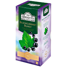 Чай "Ahmad Tea Blackcurrant Burst", 25 пакетиков x1.5 гр, черный, со вкусом черной смородины